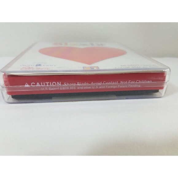 Sizzix Lot of 2 Red Die Cutter Heart #1 38-0800 Oval #2 38-0815 Provo Craft 4" - Picture 9 of 16